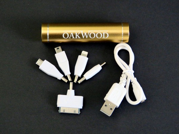 OAKWOOD Powerbank 2600 mAh gold